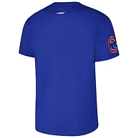 T-shirt Pro Standard Royal Chicago Cubs Turn It Up à épaules tombantes pour hommes