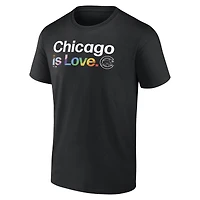 Men's Profile Black Chicago Cubs Big & Tall Pride T-Shirt