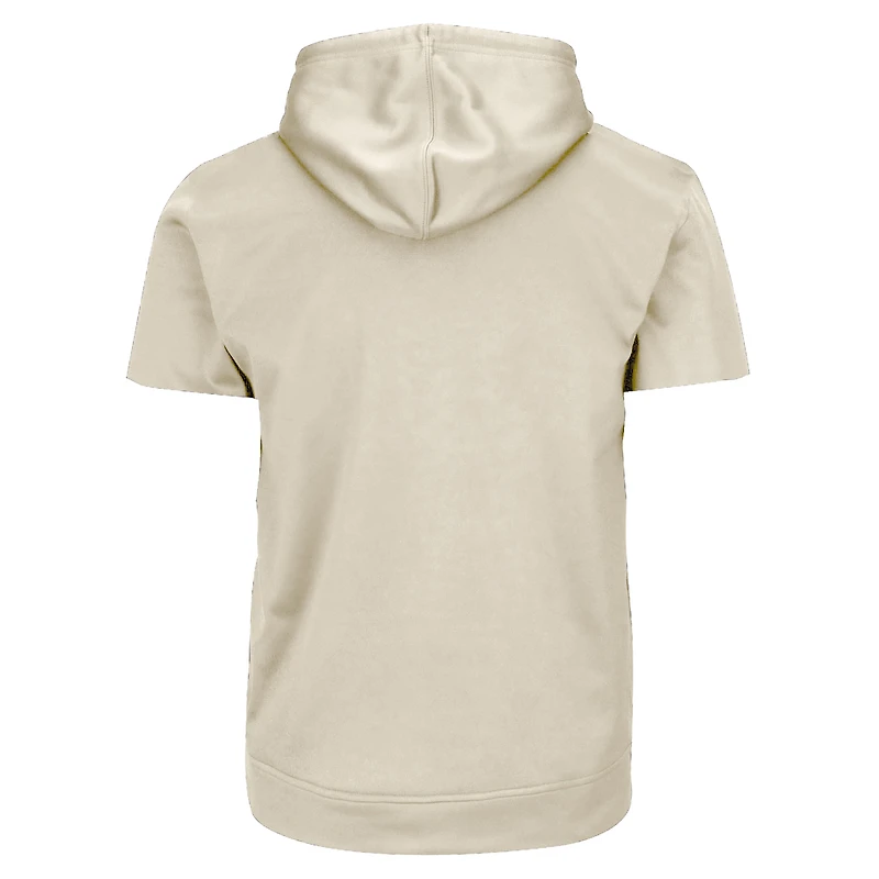 Men's Profile  Cream Chicago Cubs Big & Tall Contrast Short Sleeve Hoodie