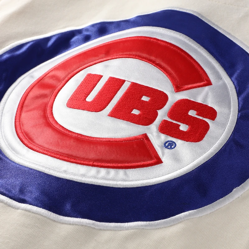 Men's Profile  Cream Chicago Cubs Big & Tall Full-Button Jersey