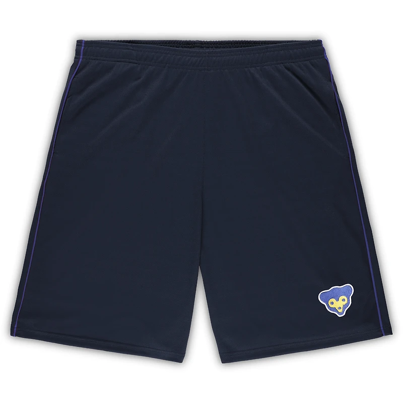 Short en maille pour hommes Profile Navy Chicago Cubs Big & Tall Cooperstown Collection