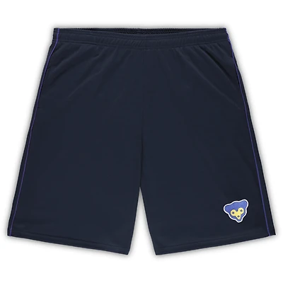 Men's Profile Navy Chicago Cubs Big & Tall Cooperstown Collection Mesh Shorts