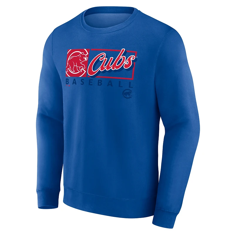 T-shirt à manches longues Profile Royal Chicago Cubs pour hommes, grands et