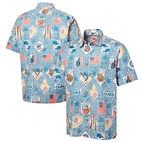 Chemise boutonnée Reyn Spooner bleue Chicago Cubs pour homme