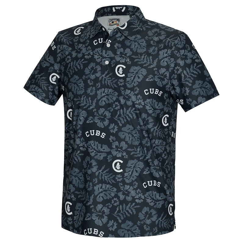 Polo de performance Reyn Spooner bleu marine Chicago Cubs Cooperstown Pua pour homme
