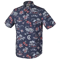Chemise boutonnée Kekai bleu marine Reyn Spooner pour homme, des Chicago Cubs