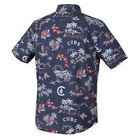 Chemise boutonnée Kekai bleu marine Reyn Spooner pour homme, des Chicago Cubs