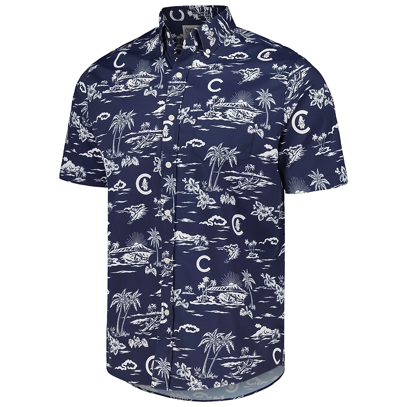 Chemise boutonnée Kekai bleu marine Reyn Spooner pour homme