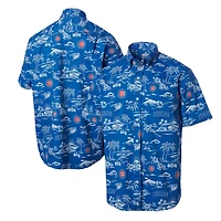 Chemise boutonnée Reyn Spooner Royal Chicago Cubs Kekai pour hommes