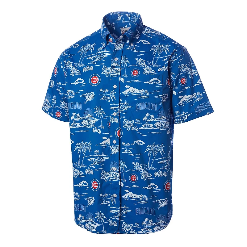 Chemise boutonnée Reyn Spooner Royal Chicago Cubs Kekai pour hommes