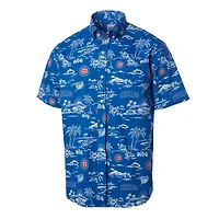 Chemise boutonnée Reyn Spooner Royal Chicago Cubs Kekai pour hommes