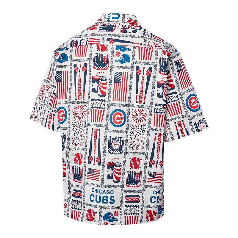 Chemise boutonnée américaine Reyn Spooner Chicago Cubs Americana pour homme