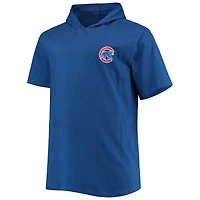 T-shirt à capuche manches courtes en jersey pour hommes des Royal Chicago Cubs Big & Tall