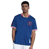 Veste à manches courtes boutonnée Starter Royal Chicago Cubs pour homme