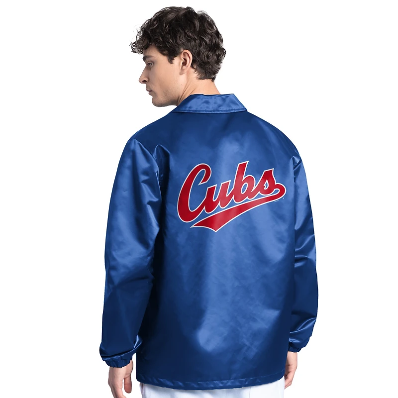 V100072 Cubs A STARTER Veste d'entraîneur pour homme Point Man avec logo Cooperstown JACMENMID #3