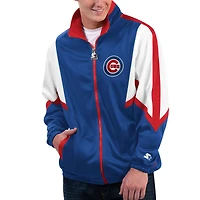 Veste entièrement zippée Starter Royal Chicago Cubs Lead Runner pour hommes