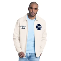 Men's Starter  White Chicago Cubs Franchise Lightweight Full-Zip Jacket