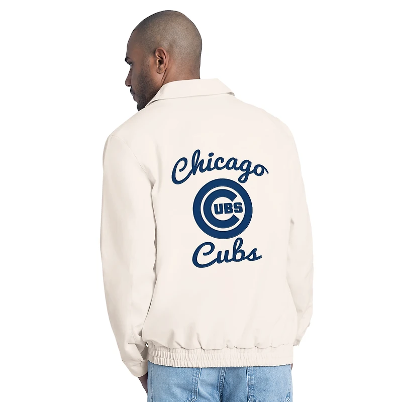 Men's Starter  White Chicago Cubs Franchise Lightweight Full-Zip Jacket