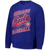 Men's Stitches Royal Chicago Cubs Lightweight Crew Sweatshirt