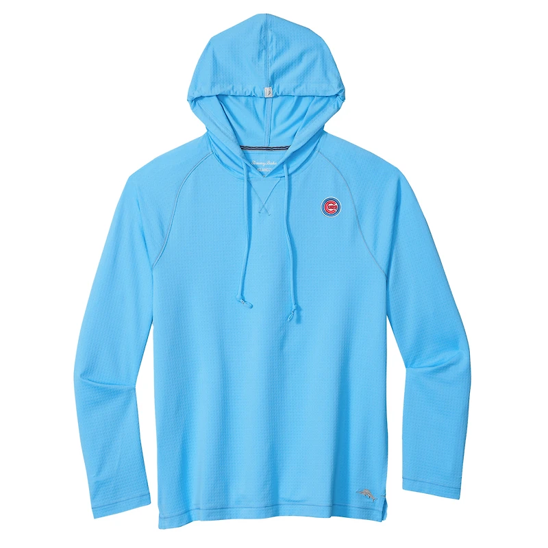 Sweat à capuche Tommy Bahama bleu Chicago Cubs Sunset Rally IslandZone® pour homme