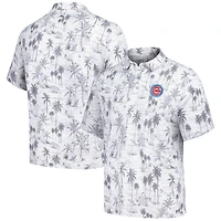 Men's Tommy Bahama Gray Chicago Cubs Sport Cabana Shores IslandZone Tri-Blend Polo