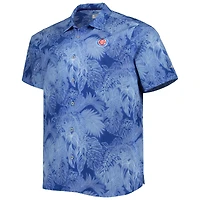Tommy Bahama Royal Chicago Cubs Big & Tall Luminescent Fronds Camp IslandZone Chemise boutonnée