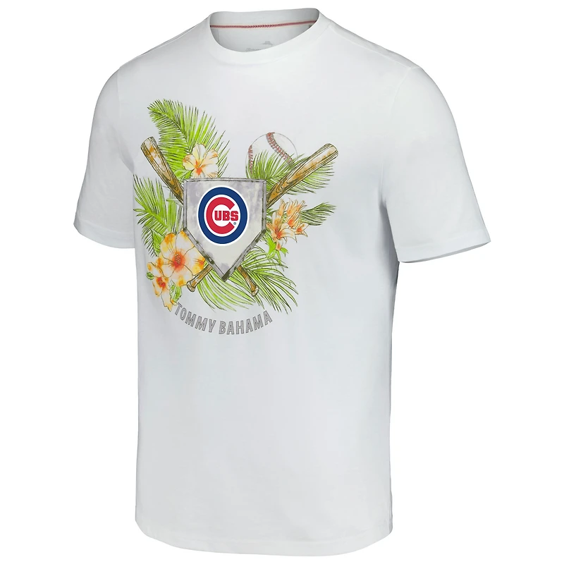Men's Tommy Bahama  White Chicago Cubs Island League T-Shirt