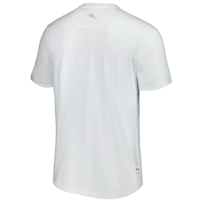 T-shirt Tommy Bahama blanc pour homme, Chicago Cubs Island League