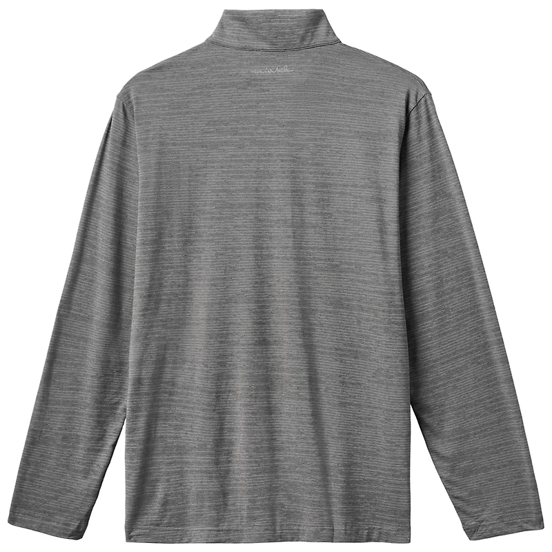 Men's TravisMathew Gray Chicago Cubs The Heater Quarter-Zip Pullover Top