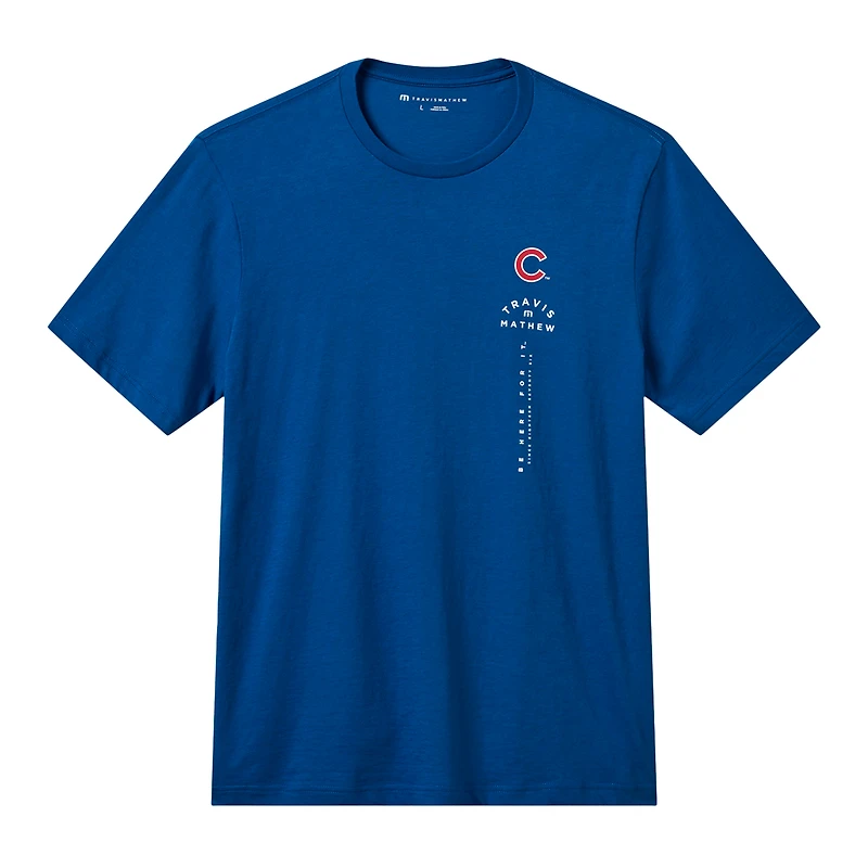 Men's TravisMathew Royal Chicago Cubs Base Hit Bliss T-Shirt
