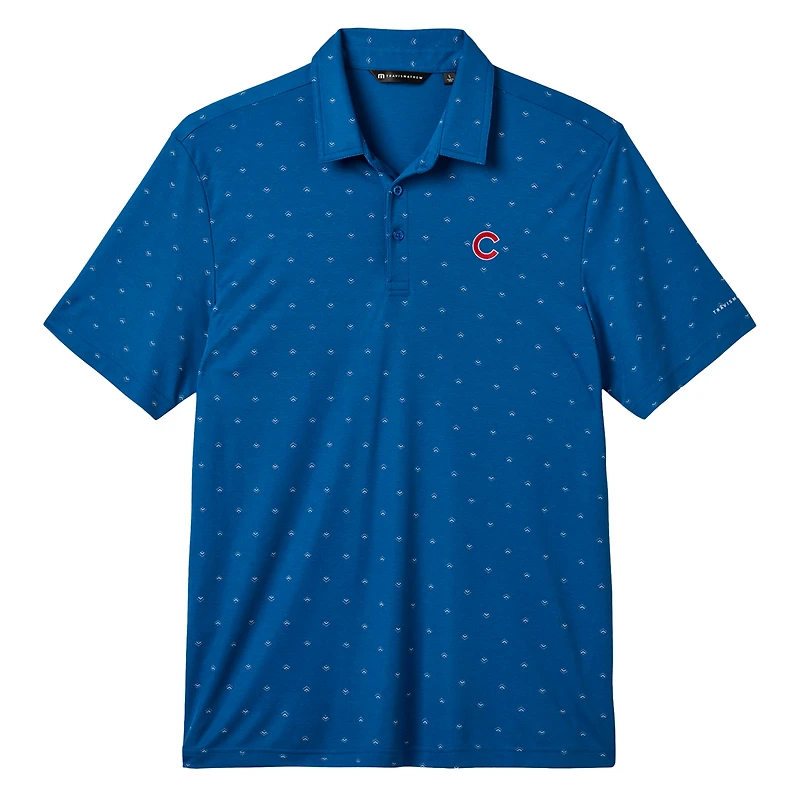 Polo homme TravisMathew Royal Chicago Cubs Crowd Roar Tri-Blend