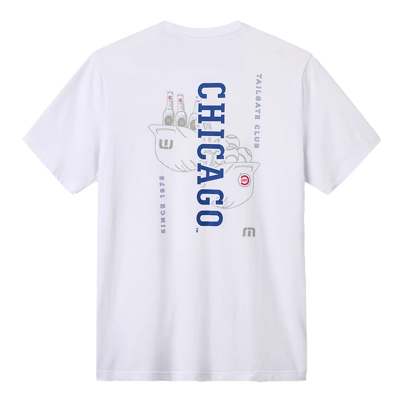 Men's TravisMathew White Chicago Cubs Dugout Dreams T-Shirt