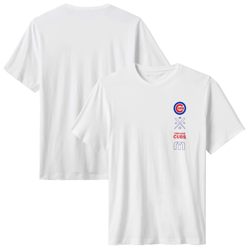 T-shirt blanc Sunset Slam 2.0 des Chicago Cubs pour homme