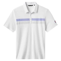 Men's TravisMathew White Chicago Cubs Top Recruit Tri-Blend Polo