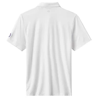 Men's TravisMathew White Chicago Cubs Top Recruit Tri-Blend Polo