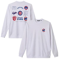 Men's TravisMathew  White Chicago Cubs Walk Off Wonder Tri-Blend Long Sleeve T-Shirt