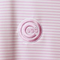 Polo à rayures Bradley Chicago Cubs Vineyard Vines rose/blanc pour homme
