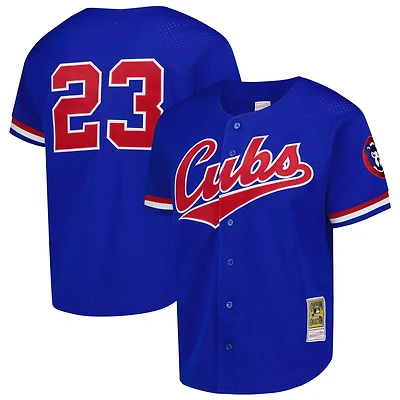 Mitchell & Ness Ryne Sandberg Chicago Cubs Cooperstown Authentic Collection Throwback Replica Jersey - Royal Blue