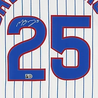 Maillot réplique blanc Nike autographié par Moisés Ballesteros des Cubs de Chicago
