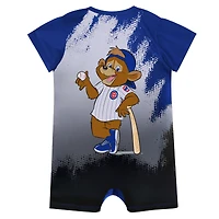 Body bébé mascotte Royal Chicago Cubs de la marque Outerstuff pour nouveau-né
