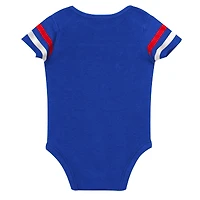 Newborn Outerstuff Royal Chicago Cubs Up One Three-Piece Bodysuit, Bib & Booties Set