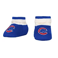 Newborn Outerstuff Royal Chicago Cubs Up One Three-Piece Bodysuit, Bib & Booties Set