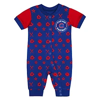 Newborn  Royal Chicago Cubs Hard 90 Coveralls