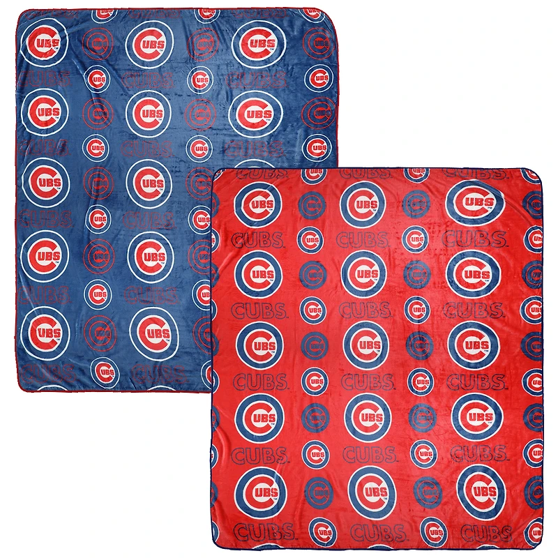 Ensemble de couvertures Pegasus Chicago Cubs 60" x 70" Home & Away deux pièces