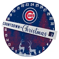 Panneau mural Pegasus Chicago Cubs Compte à rebours jusqu'à Noël
