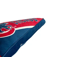 Coussin à fanion Pegasus Chicago Cubs à rayures demi-lune