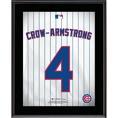 Plaque de joueur sublimée Pete Crow-Armstrong, numéro de maillot des Cubs de Chicago, 26,7 x 33 cm
