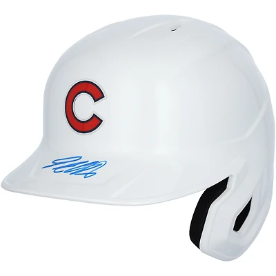Casque de frappeur chromé alternatif autographié par Pete Crow-Armstrong des Cubs de Chicago