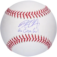 Balle de baseball autographiée par Pete Crow-Armstrong des Cubs de Chicago avec l'inscription « Go Cubs Go ! »