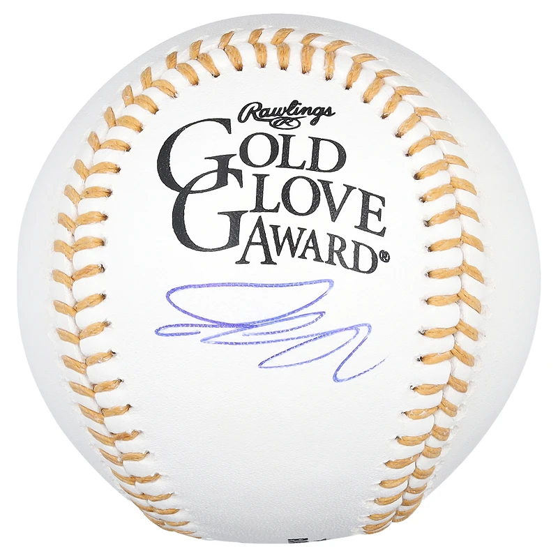 Balle de baseball autographiée par Pete Crow-Armstrong des Cubs de Chicago, logo du gant d'or